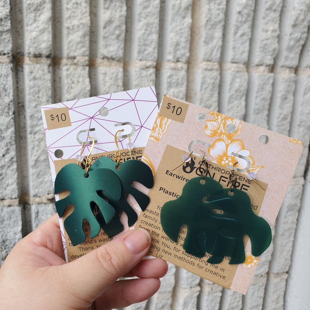 Monstera Earings